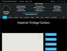 Tablet Screenshot of imperialvintageguitars.com
